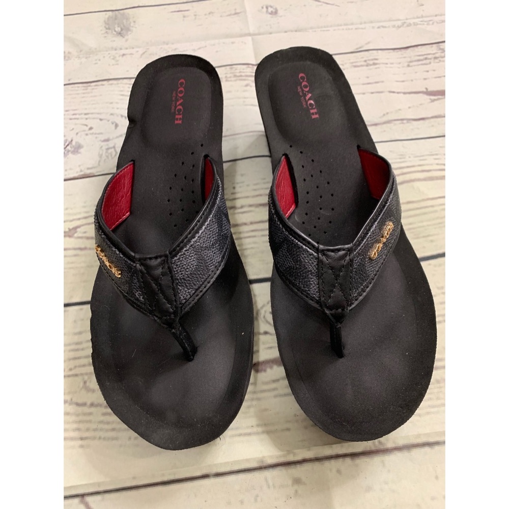 Coach NY wedge sandals
